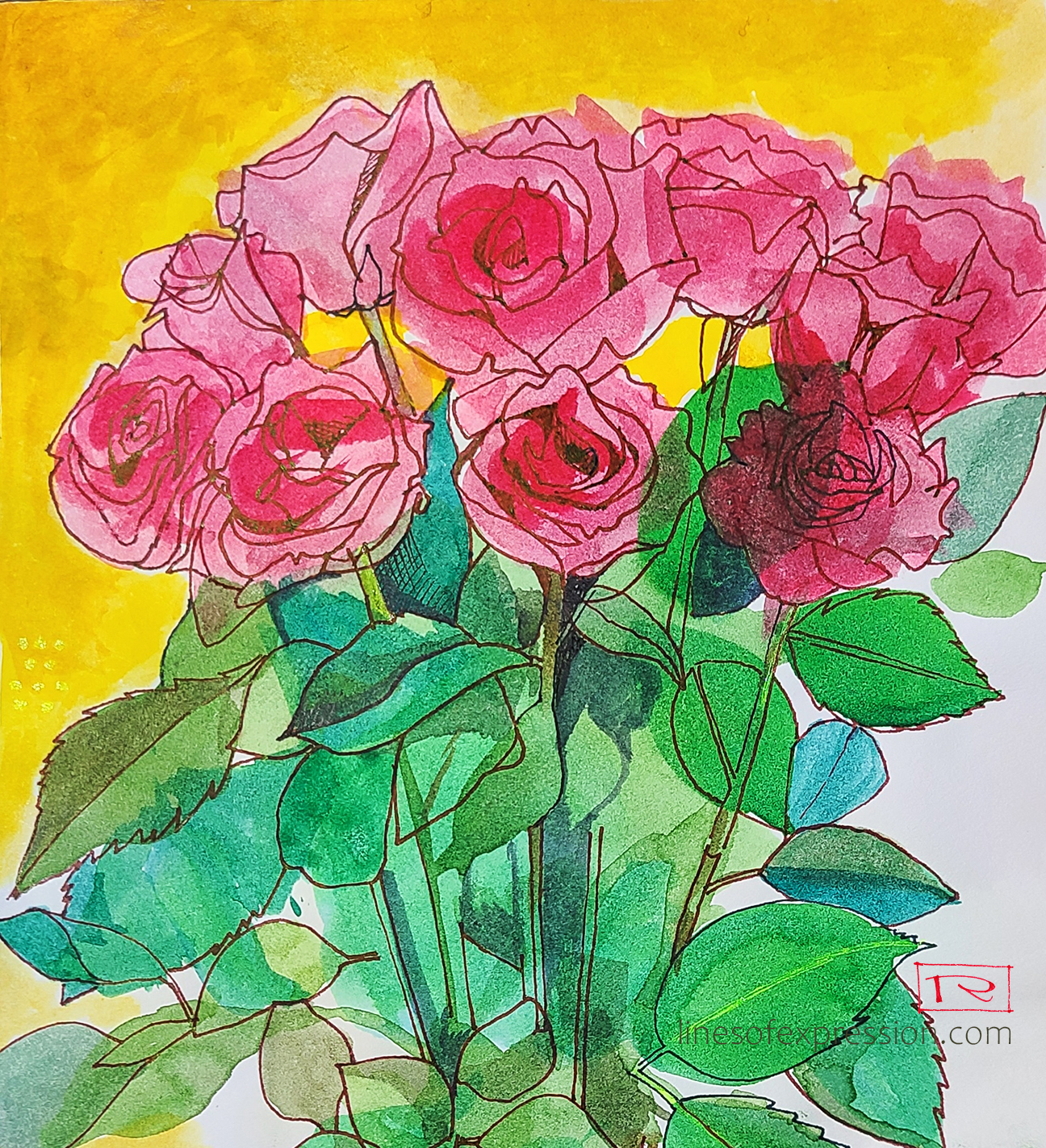 make new drawings of atlanta roses